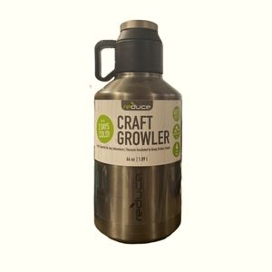 Reduce Vacuum Insulated Leak Proof 64 oz Craft Growler, Charcoal new